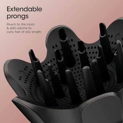 Shark Hair Dryer | FlexStyle Hair Styling System | Portable & Powerful Blow Dryer Brush | Hair Curler & Volumizer | 6 Styling Tools Included | Best for All Hair Types | Black | HD440BK