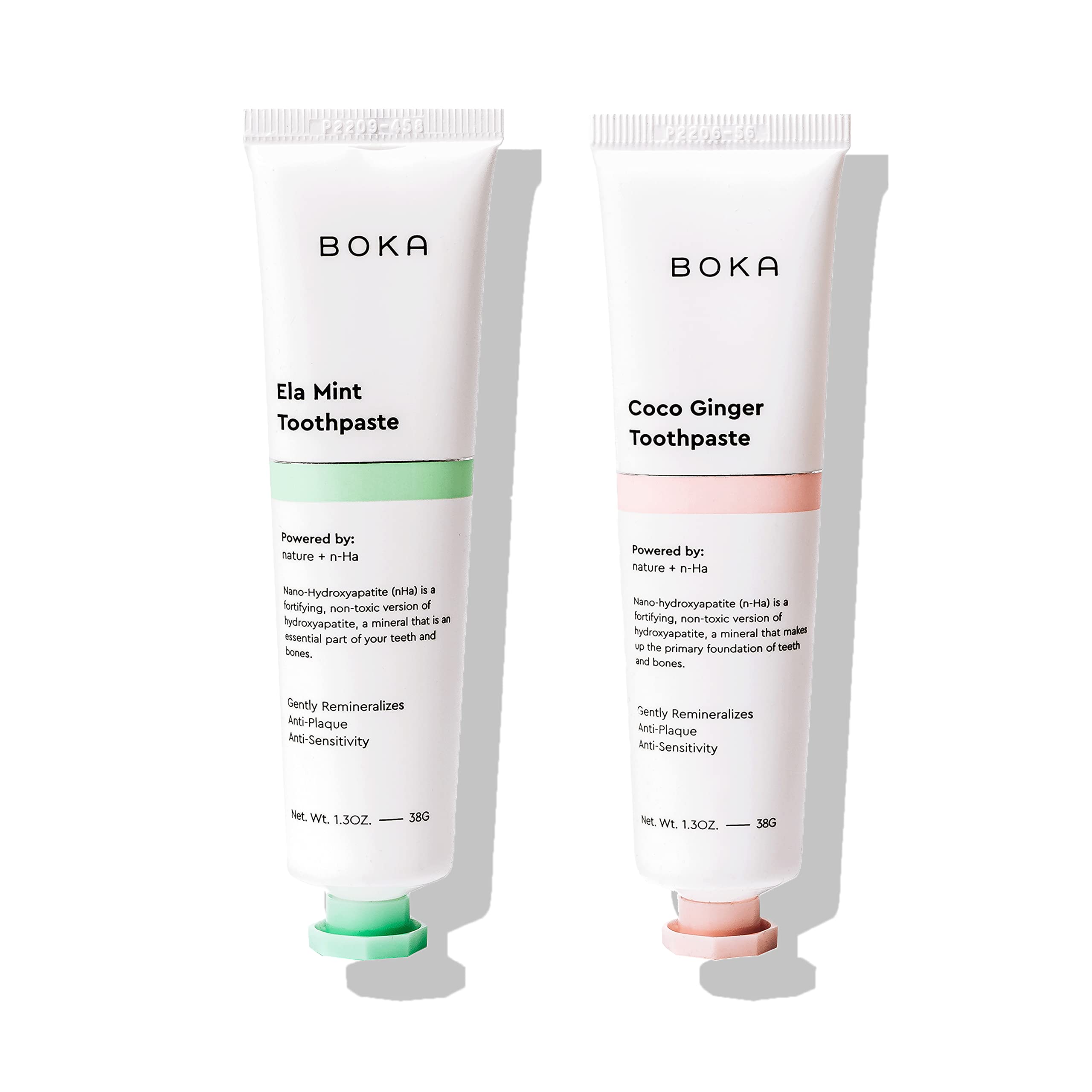 Boka Fluoride Free Toothpaste Nano Hydroxyapatite, Helps Remineralize, Appropriate for Sensitive Teeth, Whitening - for Adult, Kids Oral Care - Ela Mint Flavor, 4 Fl Oz 1Pk US Manufactured