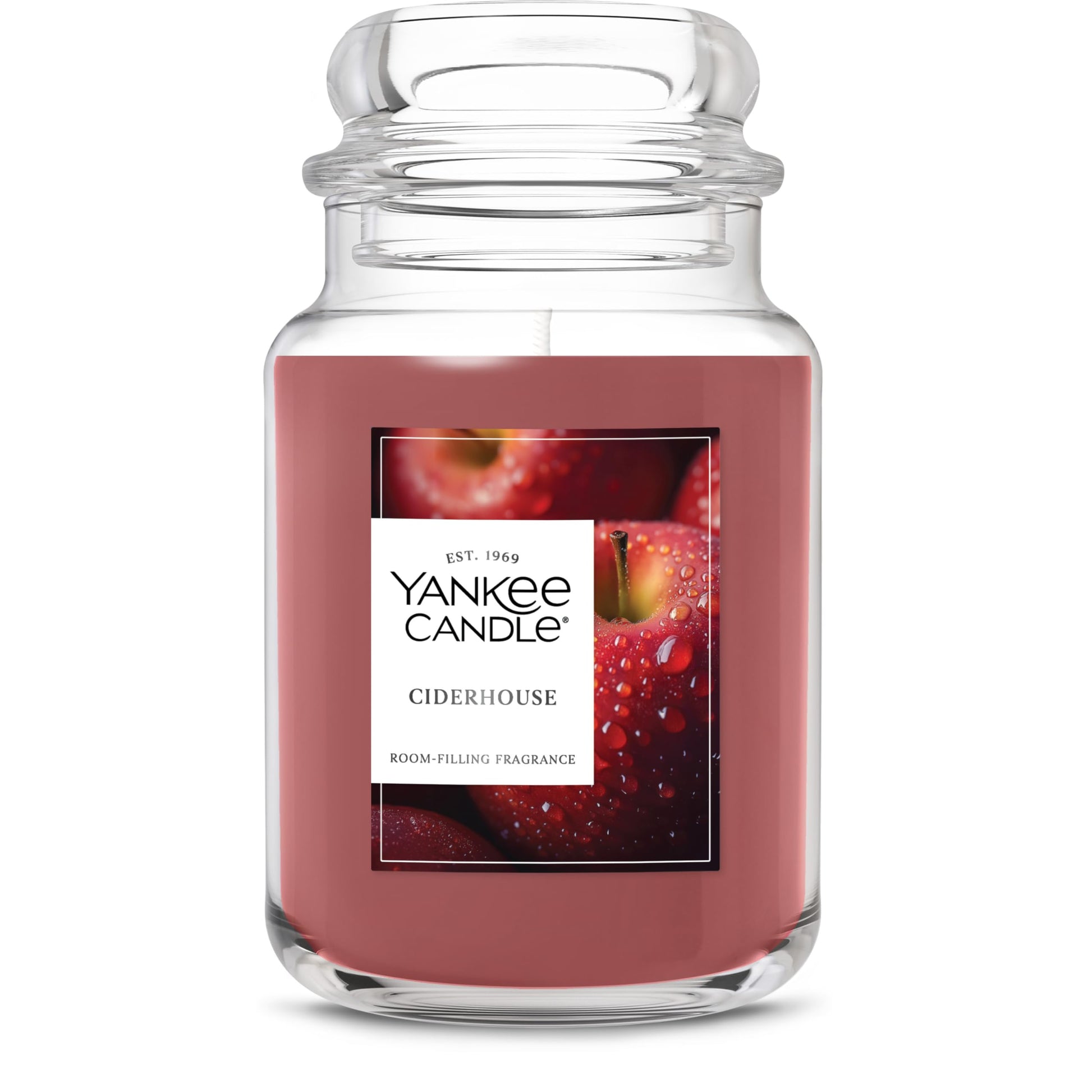 Yankee Candle Autumn Wreath, Fall Scented Candle, 22oz Large Jar with up to 150 Hour Burn Time