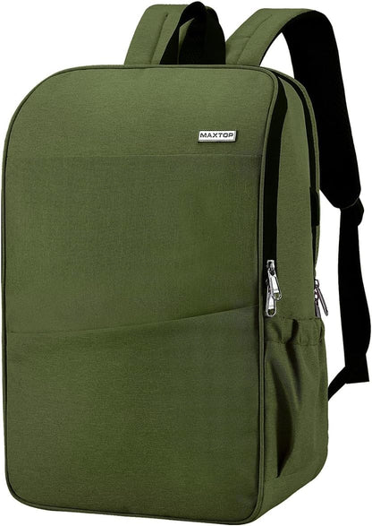 MAXTOP Deep Storage Laptop Backpack with USB Charging Port[Water Resistant] College Computer Bookbag Fits 15 Inch Laptop Black