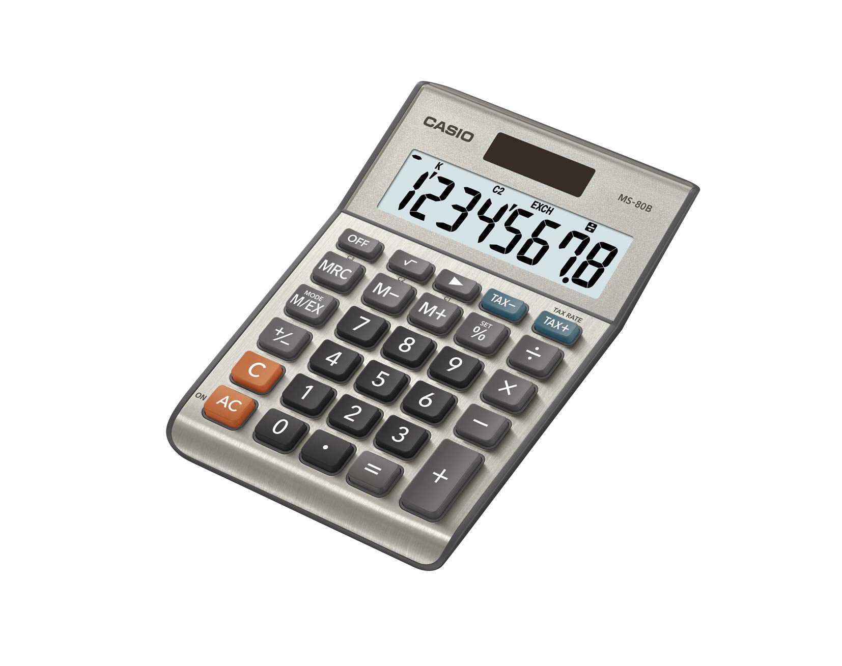 Casio MS-80B Standard Function Desktop Calculator Silver