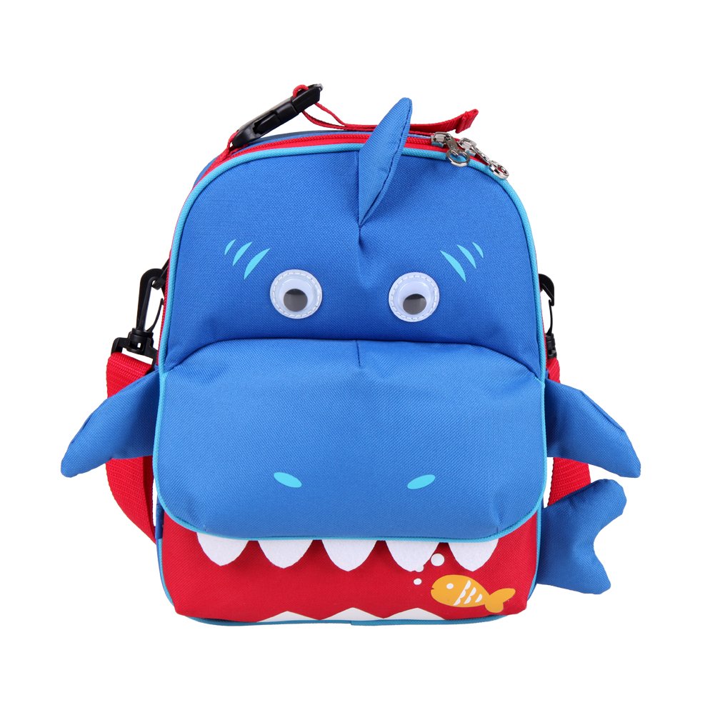yodo 3-Way Convertible Playful Insulated Kids Lunch Boxes Carry Bag/Preschool Toddler Backpack for Boys Girls, with Quick Access front Pouch for Snacks, Dinosaur