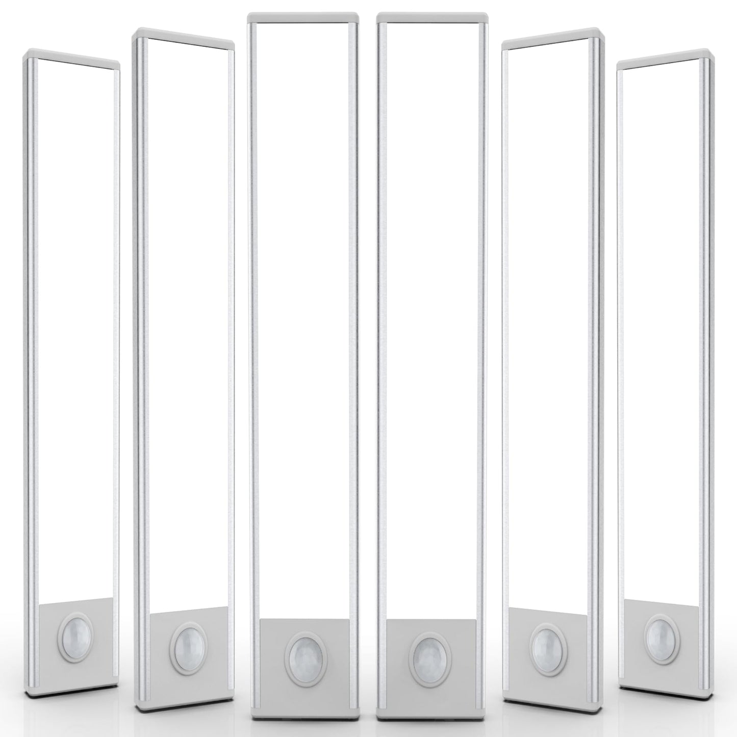 6 Pack Under Cabinet Lights Wireless, 32 LED Motion Sensor Light Indoor Rechargeable Magnetic Closet Lights Battery Operated, Under Counter Lights for Kitchen, Wardrobe, Hallway, Stairs