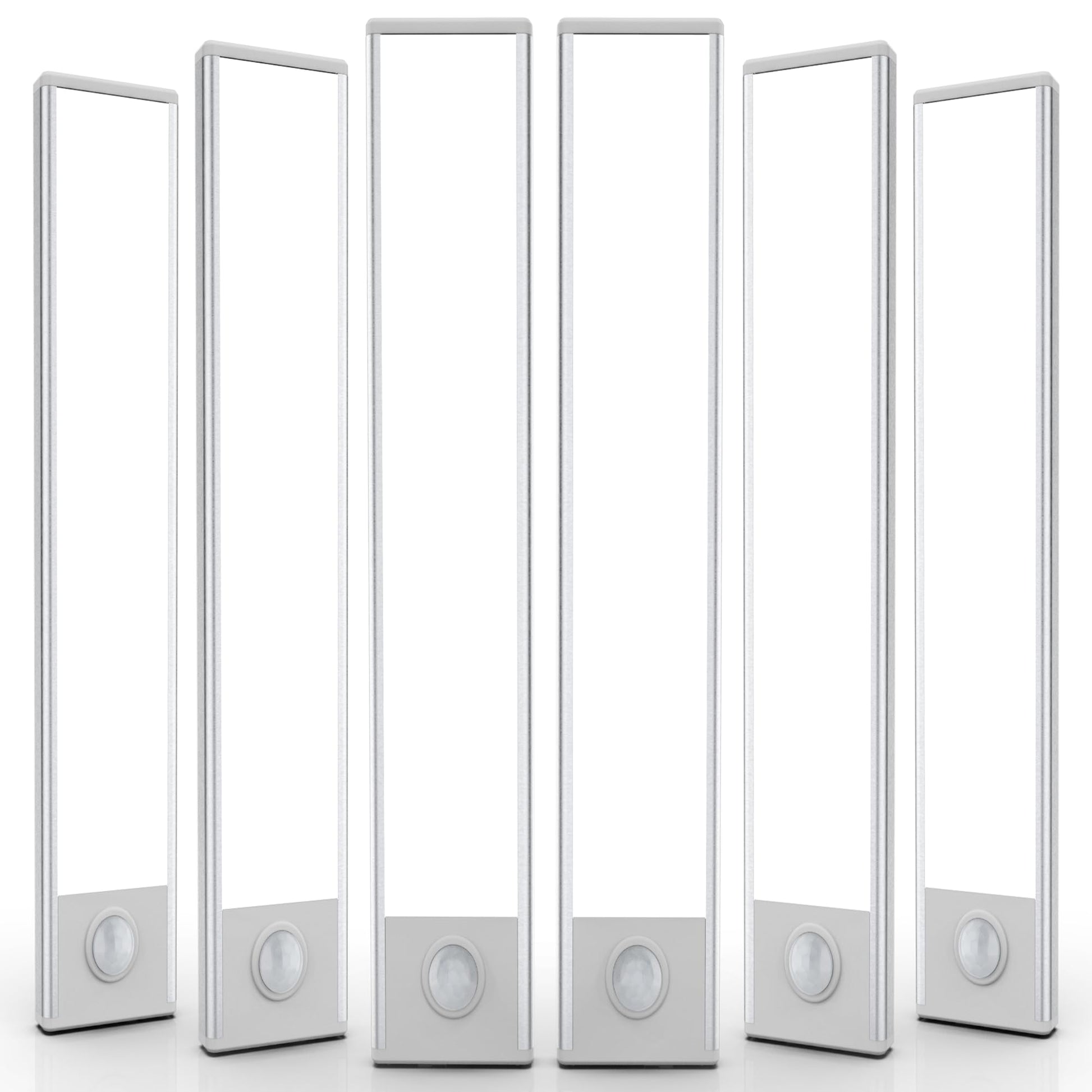 6 Pack Under Cabinet Lights Wireless, 32 LED Motion Sensor Light Indoor Rechargeable Magnetic Closet Lights Battery Operated, Under Counter Lights for Kitchen, Wardrobe, Hallway, Stairs