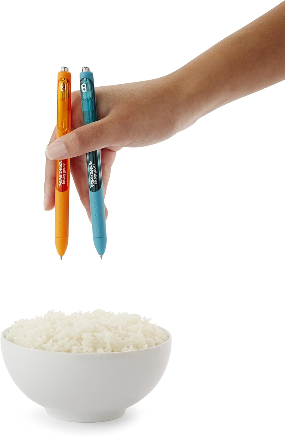 Paper Mate Inkjoy Gel Pen, Retractable, Medium 0.7 Mm, Blue Ink, Blue Barrel, Dozen