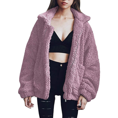 PRETTYGARDEN Women's Fashion Winter Coats Sherpa Fleece Faux Fur Shearling Oversized Trendy Jackets Warm Outerwear Clothing