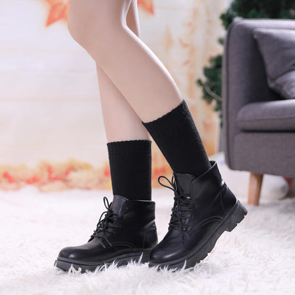 LINEMIN Wool Socks for Women Winter Warm Hiking Thick Warm Cozy Boot Crew Gift Socks 5 Pairs
