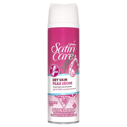 Gillette Satin Care Dry Skin Shaving Gel, 7 oz