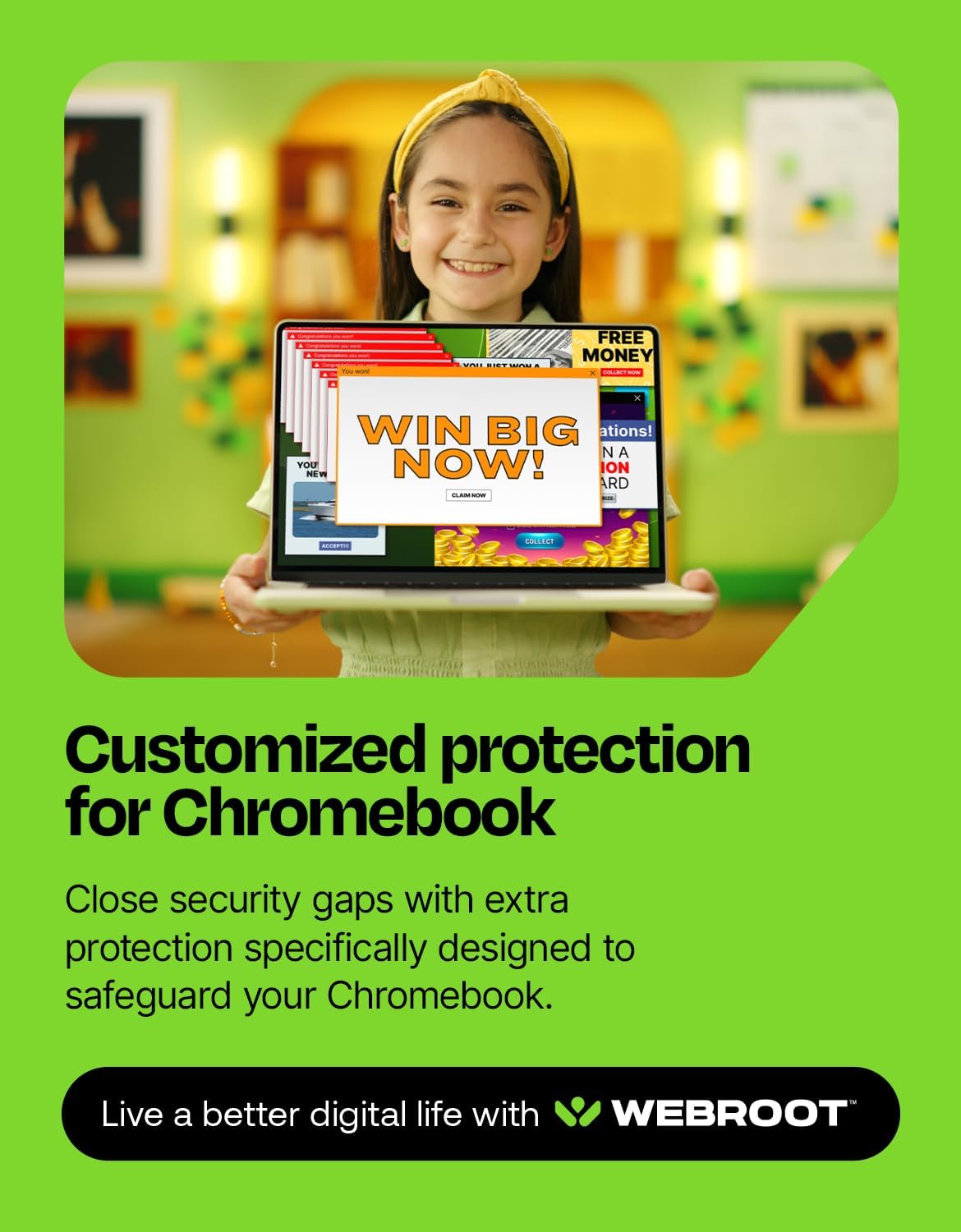 Webroot Antivirus Software 2026 | 3 Device | 1 Year Download for PC/Mac