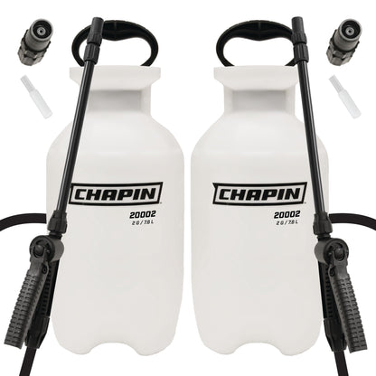 Chapin 20000 Made in USA 1 -Gallon Lawn and Garden Pump Pressured Sprayer, for Spraying Plants, Garden Watering, Weeds and Pests, Polypropylene, Translucent White