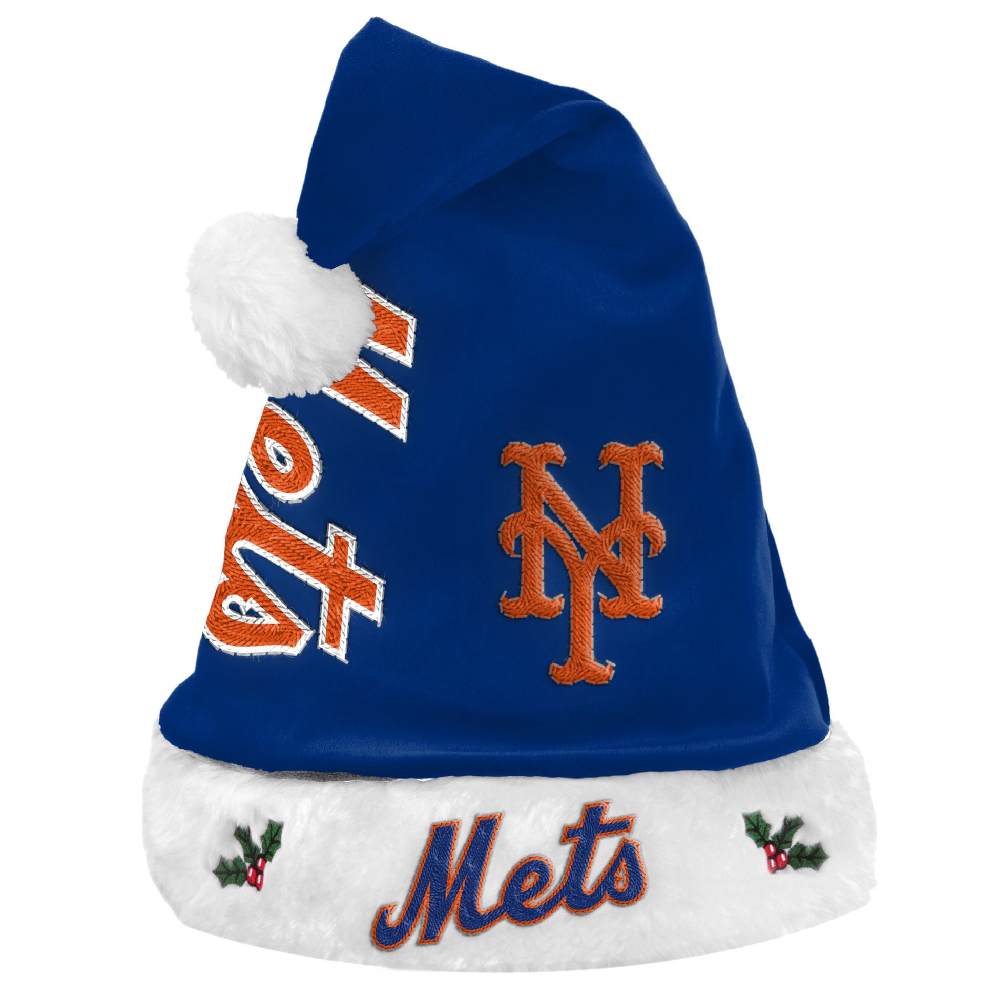 FOCO MLB Adult Official Primary Logo Wordmark Holiday Christmas Santa Hat