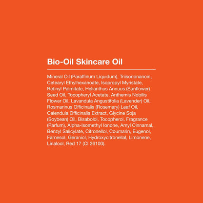 Bio-Oil Skincare Body Oil Serum, Face and Body Moisturizer with Vitamin E & A, for Scars, Stretch Marks, Sensitive Skin, All Skin Types, Dermatologist Recommended, Non-Comedogenic, 6.7 Oz