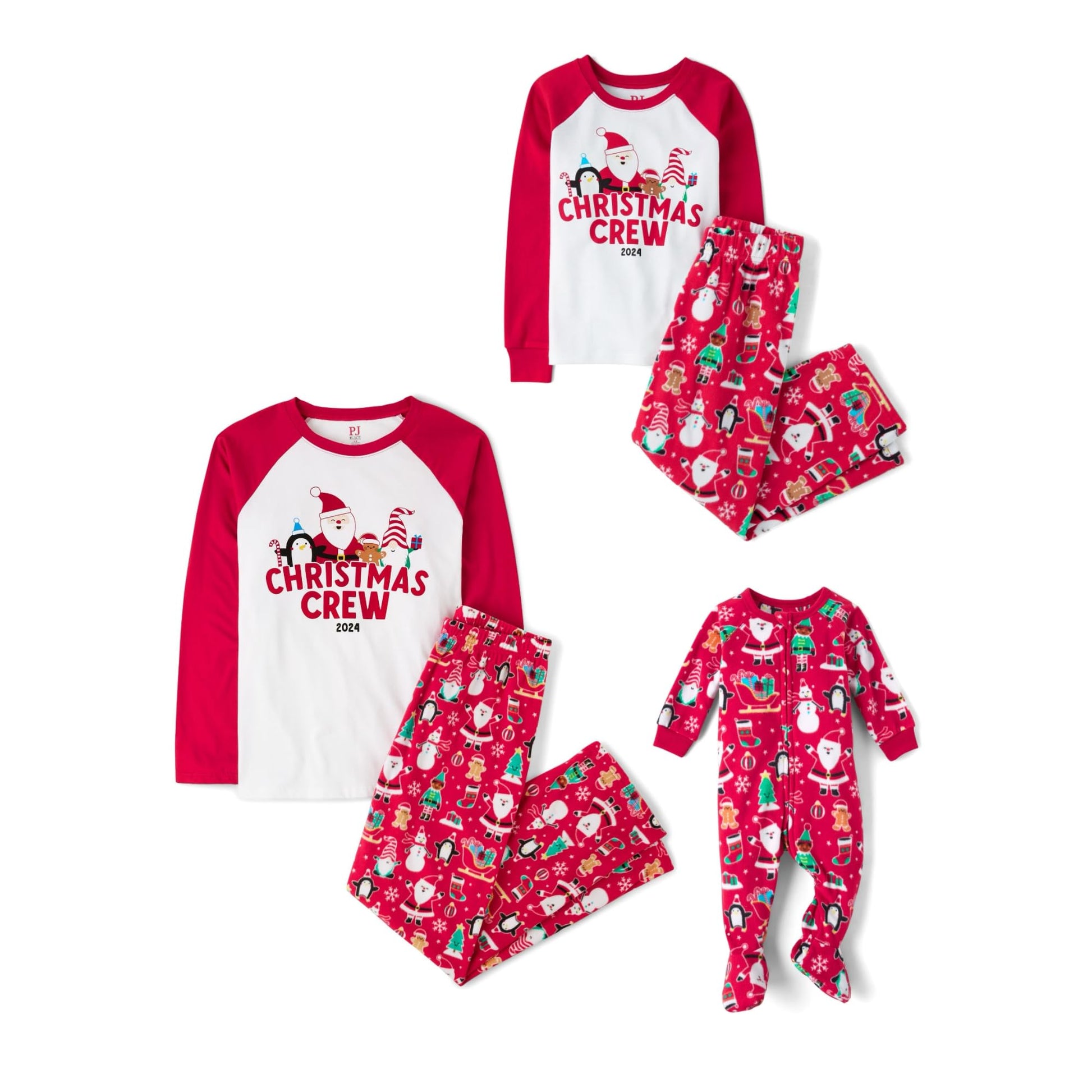 The Children's Place Baby and Family Matching Fleece Holiday Pajama Set