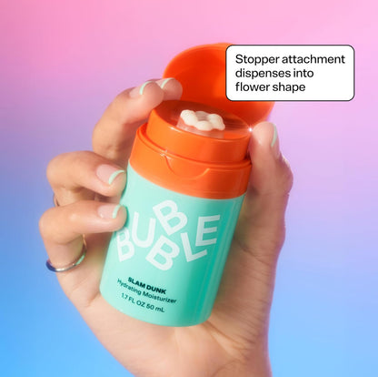 Bubble Skincare Slam Dunk Face Moisturizer - Hydrating Face Cream for Dry Skin Made with Vitamin E + Aloe Vera Juice for a Glowing Complexion - Skin Care with Blue Light Protection (50ml)