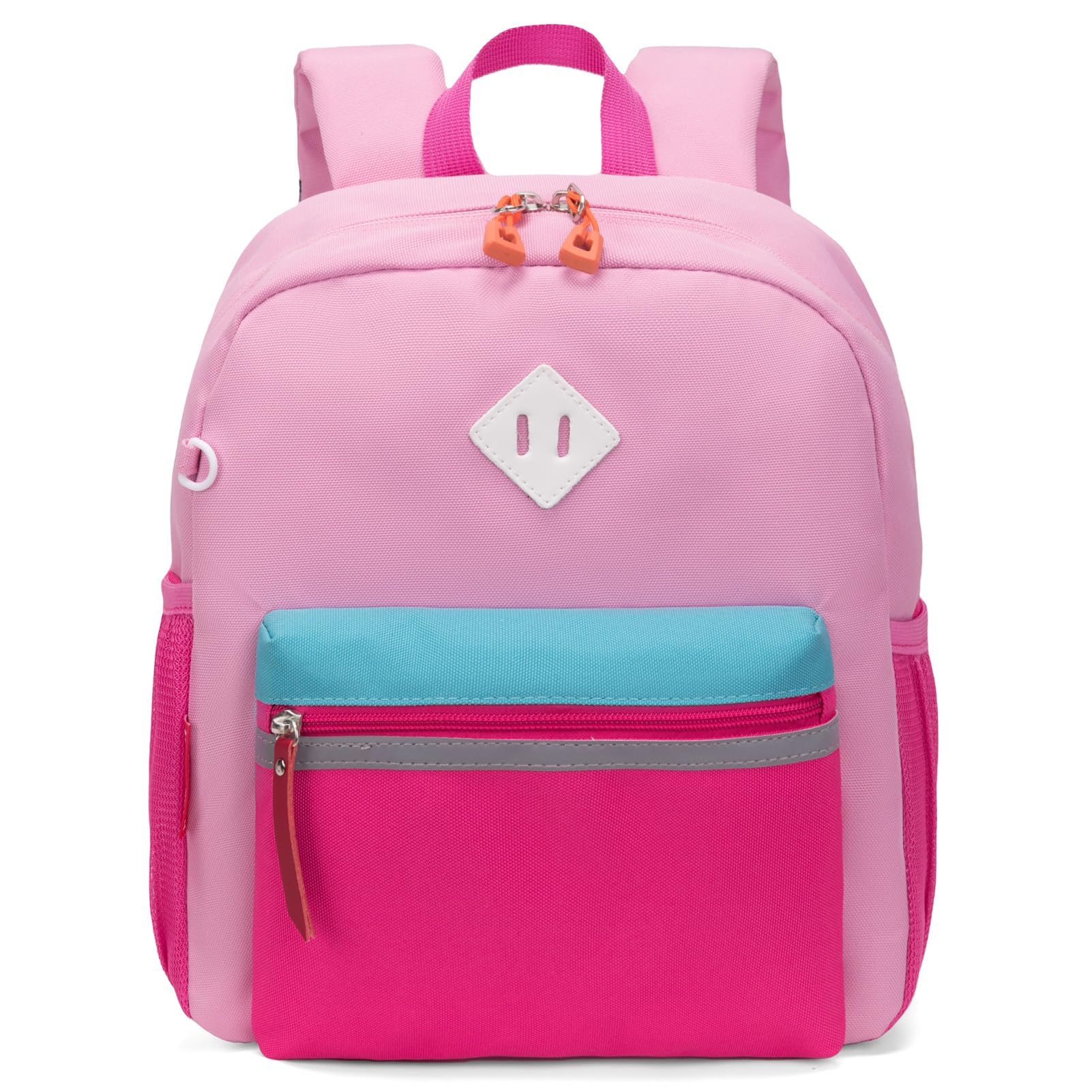 HawLander Little Kids Backpack for Girls Toddler School Bag Fits 3 to 6 years old, 15 inch, Pink