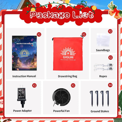 2025 Christmas Inflatable Santa 6FT Holding Sign Santa Claus Christmas Inflatables Outdoor Decorations Xmas Santa Blow Up Yard Decor with 8 Built-in LEDs for Holiday Party Yard Garden Lawn Decor