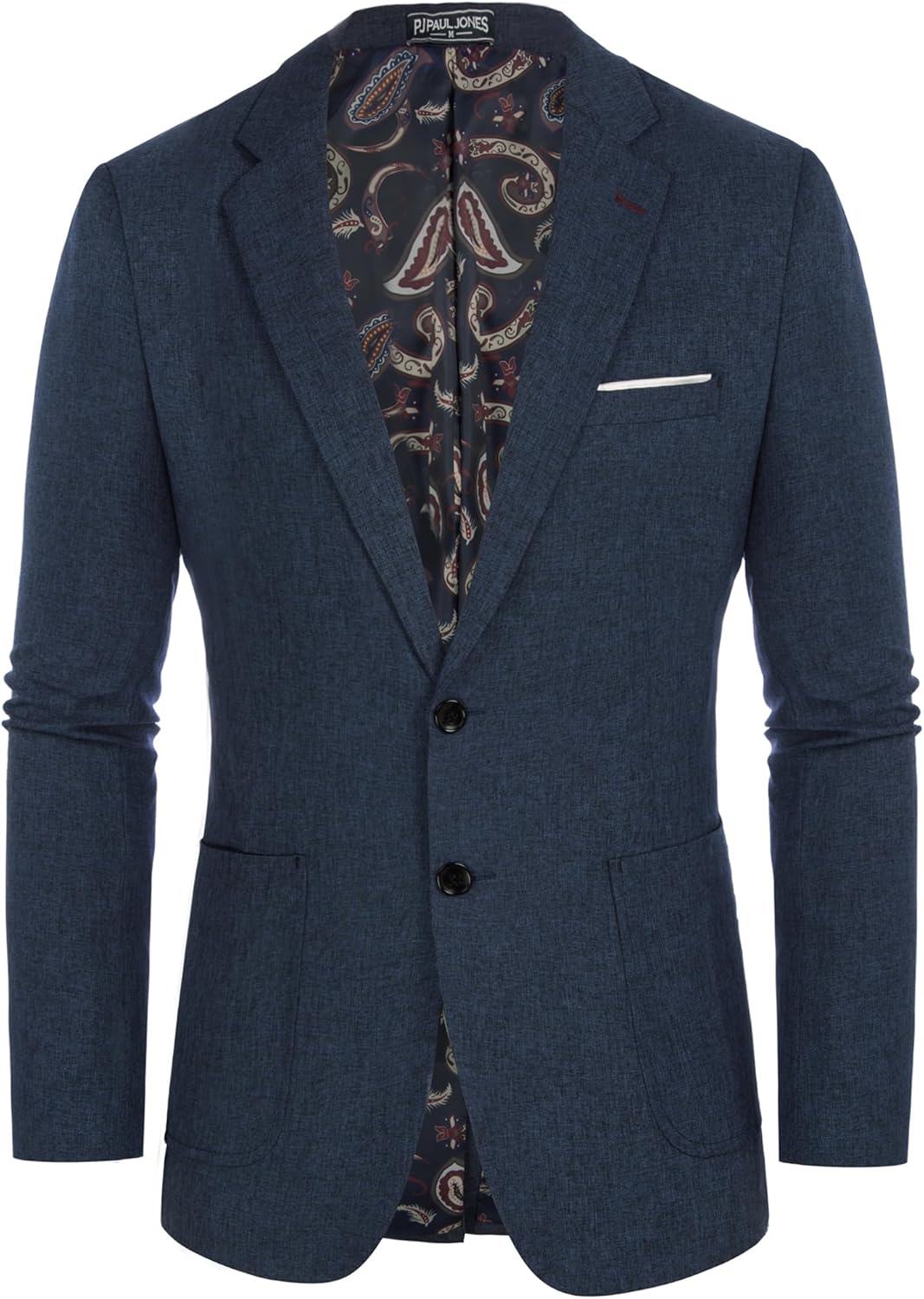 PJ PAUL JONES Mens Casual Sport Coat Blazer Two Buttons Lightweight Business Jackets