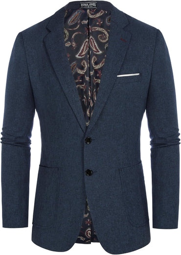 PJ PAUL JONES Mens Casual Sport Coat Blazer Two Buttons Lightweight Business Jackets