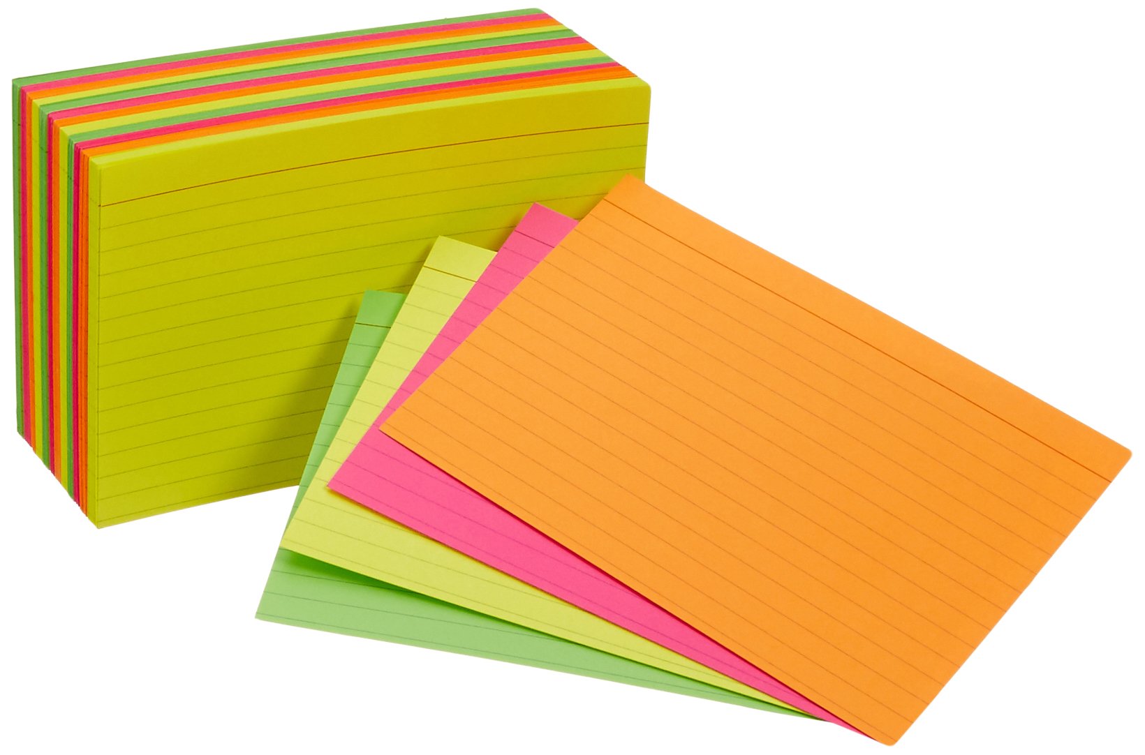 Amazon Basics Paper Flash Ruled Index Note Cards, Heavy Weight, White, 3 x 5 Inch Card, 300 Count, 100 Pack of 3