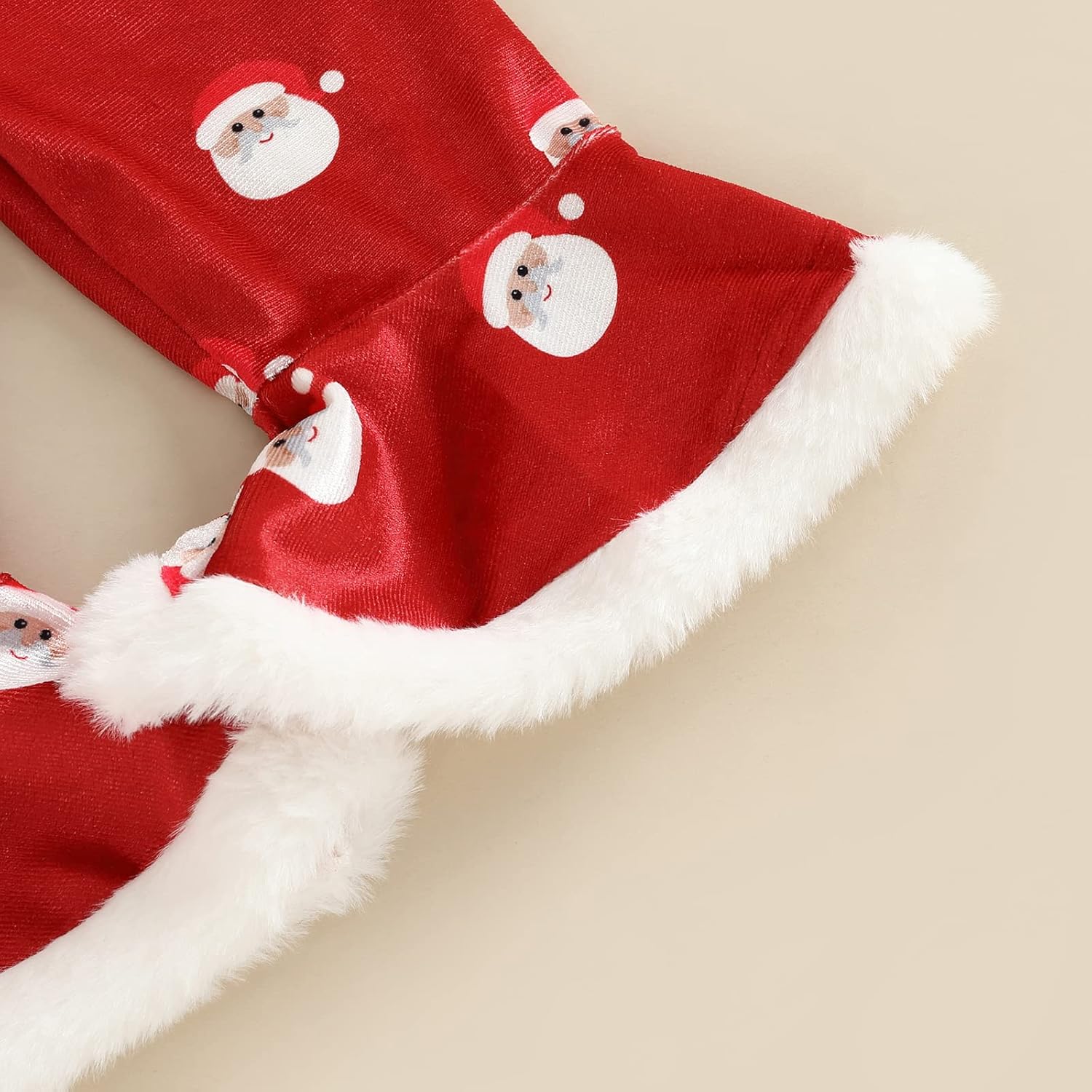 Baby Girl My 1st Christmas Outfits Letter Long Sleeve Romper Tops+Bell Bottom Pants+Headband 3 Pcs Clothes Set