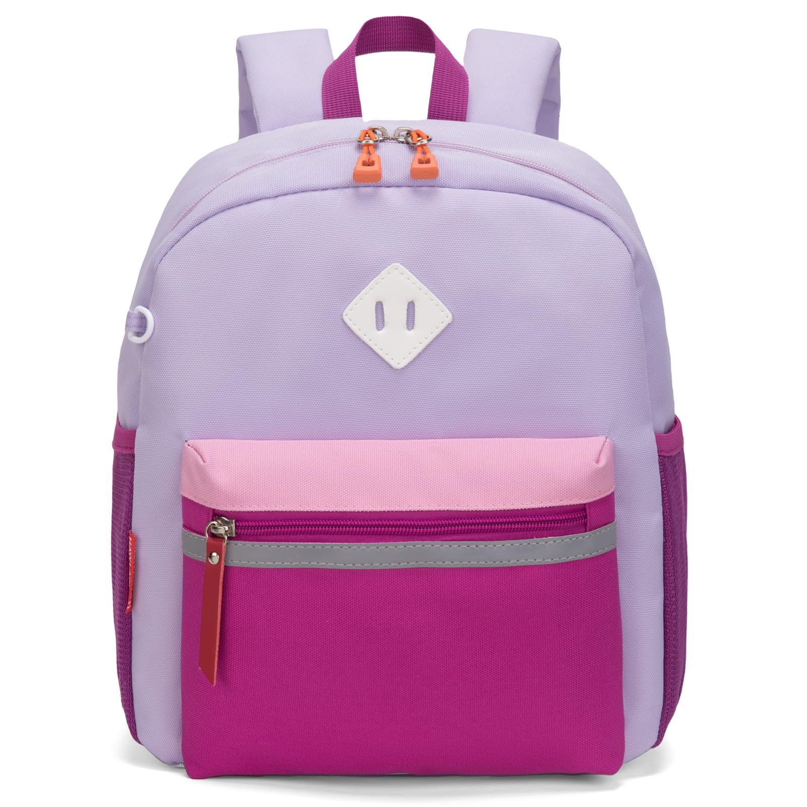 HawLander Little Kids Backpack for Girls Toddler School Bag Fits 3 to 6 years old, 15 inch, Pink