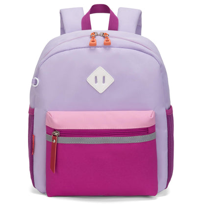 HawLander Little Kids Backpack for Girls Toddler School Bag Fits 3 to 6 years old, 15 inch, Pink