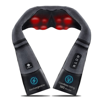 Etekcity Cordless Neck Massager for Pain Relief Deep Tissue, Shiatsu Shoulder Massager with Heat, Massage Tools for Back, Trapezius, Lymphatic Drainage, Relaxation Therapy for Him&Her,Women,Men,Cadeo