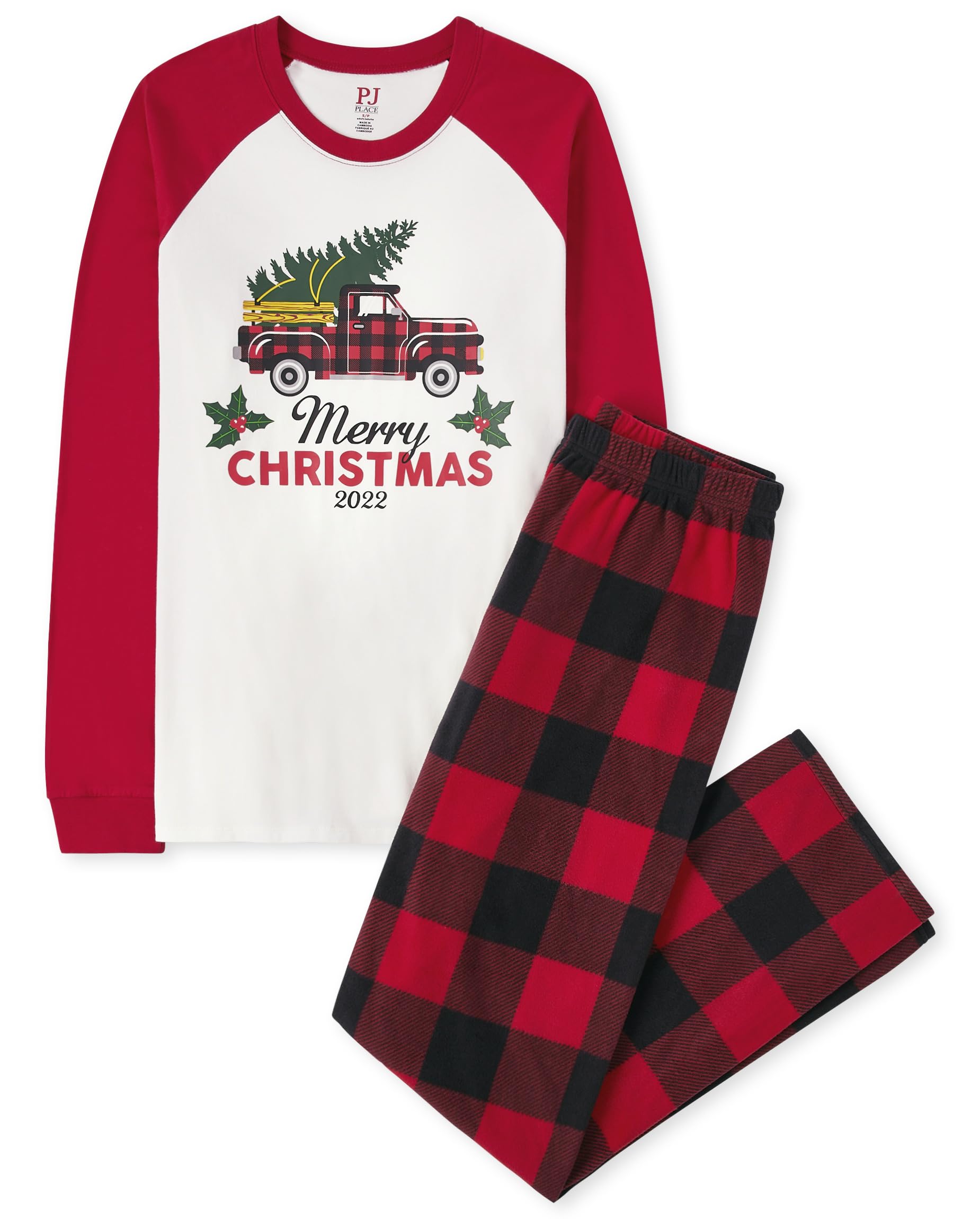 The Children's Place Baby and Family Matching Fleece Holiday Pajama Set