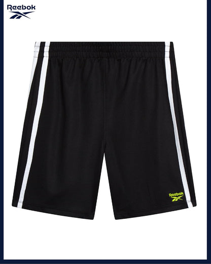 Reebok Boys Athletic Shorts Set - 2 Piece Summer Clothes Outfit with Graphic Tee and Boys Basketball Shorts for Active Kids