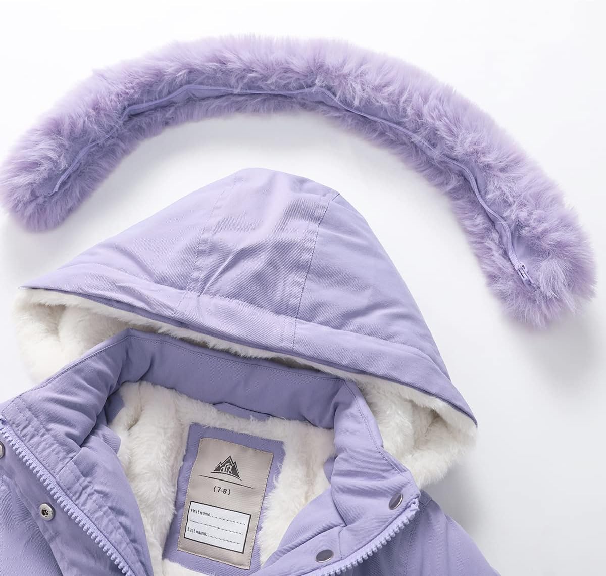 Girl's Long Coat Waterproof Winter Kids Outerwear Warm Parka Puffer Jacket with Hood