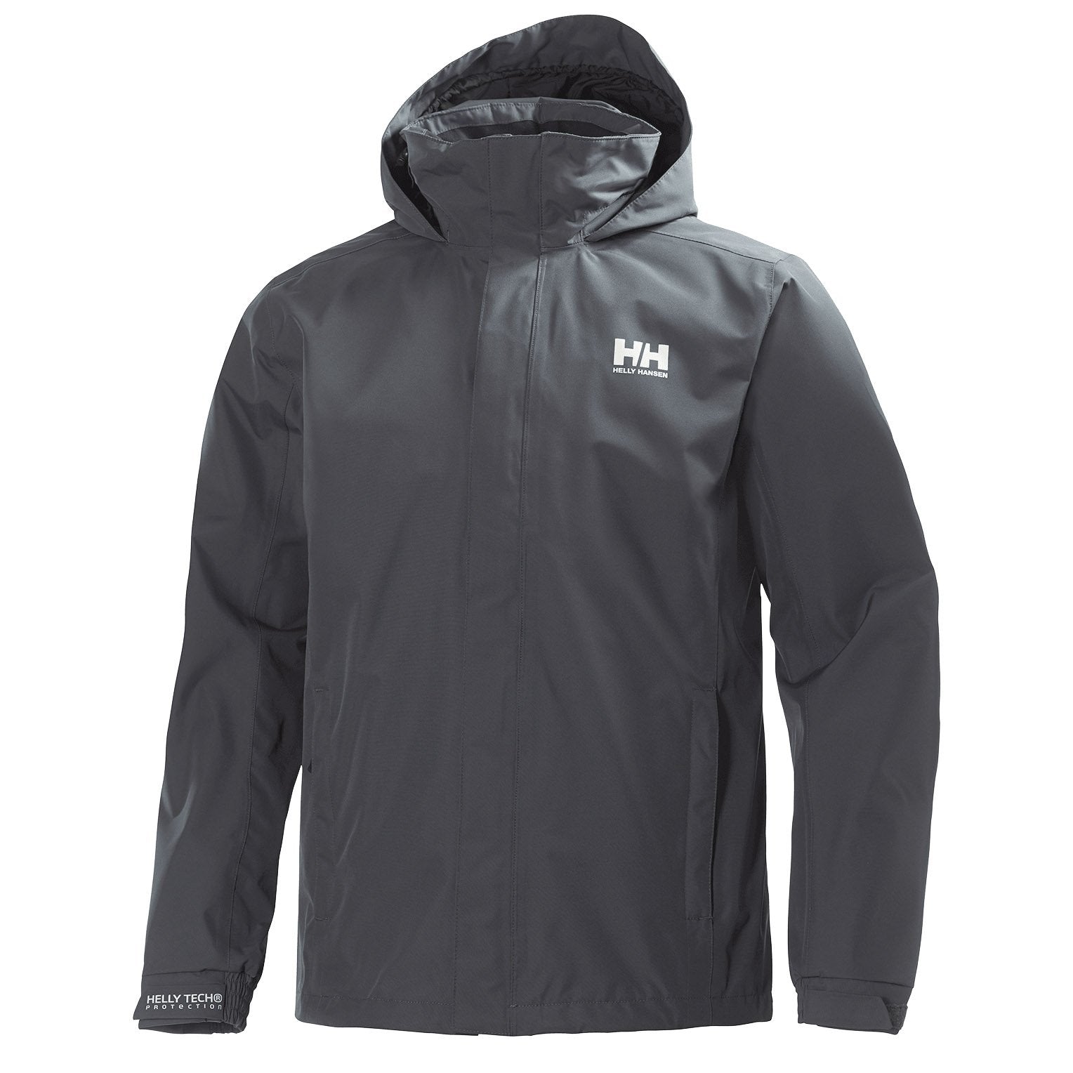 Helly Hansen Men's Dubliner Jacket Waterproof, Windproof, Breathable Shell Rain Coat with Packable Hood