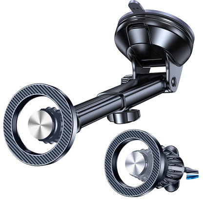 Coolpow for MagSafe Car Mount【Windshield+Vent+Dash】Magnetic Phone Holder for Car Phone Holder Mount Cell Phone Holders for Your Car Accessories Suction Cup Stand for iPhone 16 Pro Max 15 14 13 12 Plus