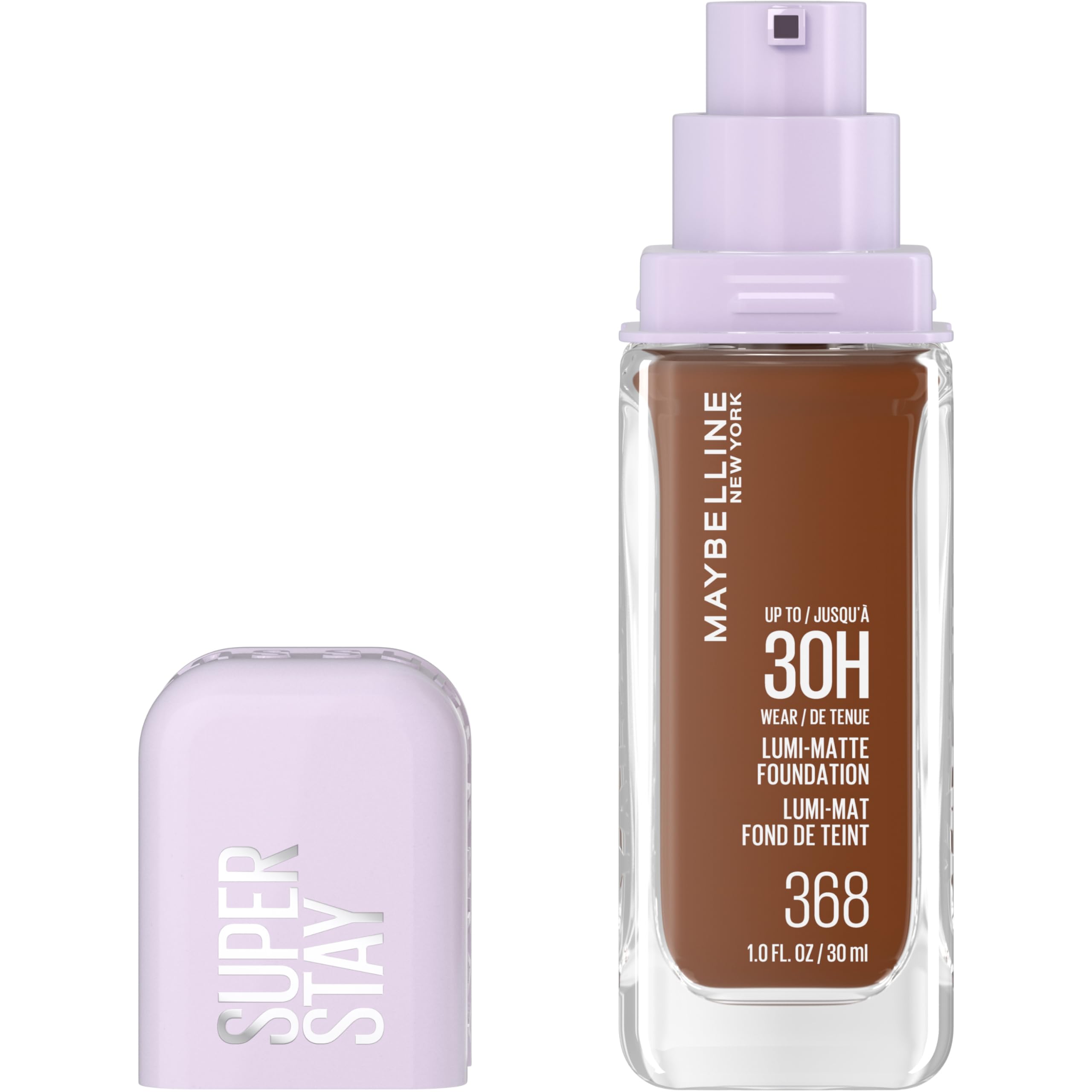 Maybelline Super Stay Lumi-Matte Foundation, Lightweight and Buildable Full Coverage Foundation Makeup For Up To 30HR Wear, 120, 1 Count
