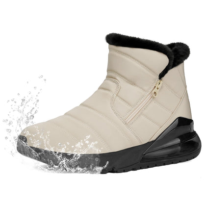 Women's Winter Snow Boots Wide Waterproof Warm Fur Lined Slip on Ankle Booties Orthopedic Boots Outdoor Insulated Winter Shoes