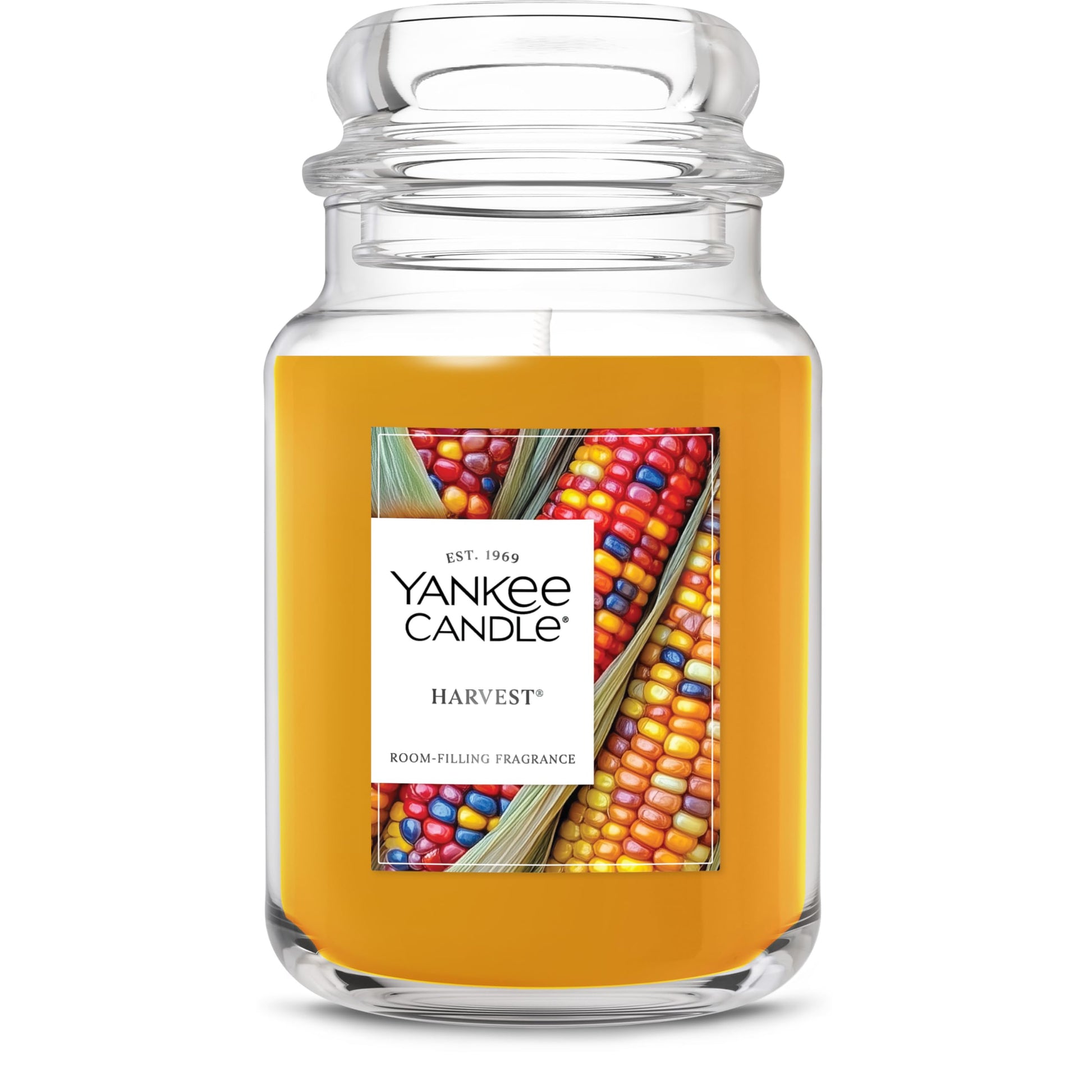 Yankee Candle Autumn Wreath, Fall Scented Candle, 22oz Large Jar with up to 150 Hour Burn Time