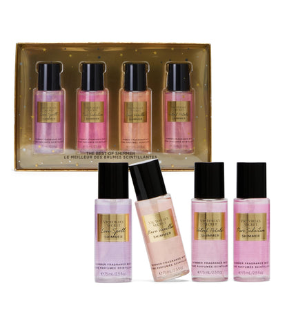 Victoria's Secret Fragrance Mist Collection 4 Piece Mini Gift Set, Assorted Scents
