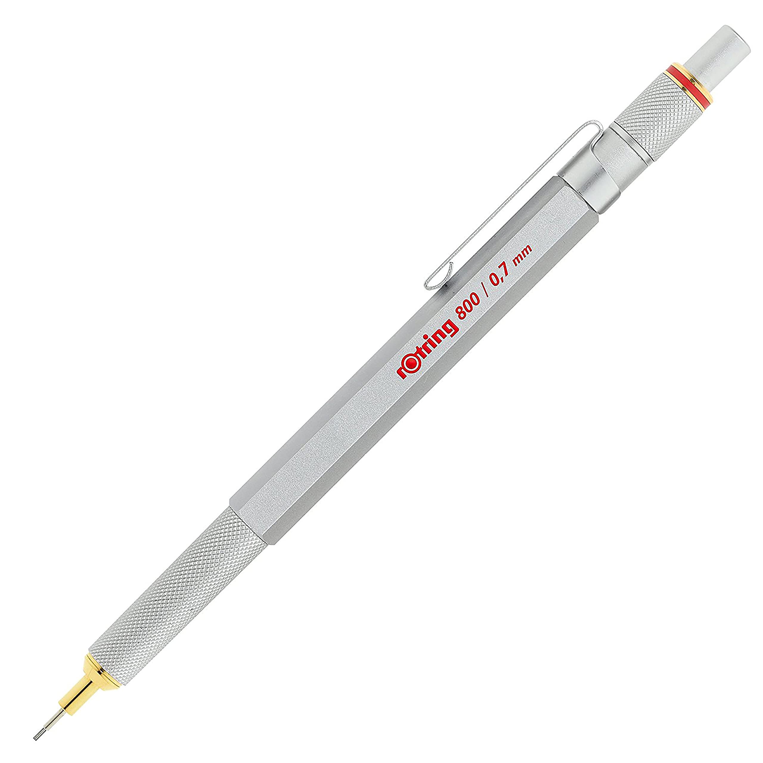 rOtring 800 Retractable Metal Mechanical Pencil, 0.5mm, Black Barrel, Perfect for Drafting, Engineering, Architecture Professionals