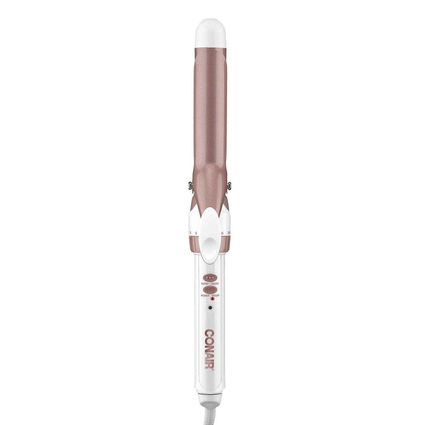 Conair Double Ceramic 1 1/4-Inch Curling Iron, 1 ¼ inch barrel produces loose curls – for use on medium and long hair