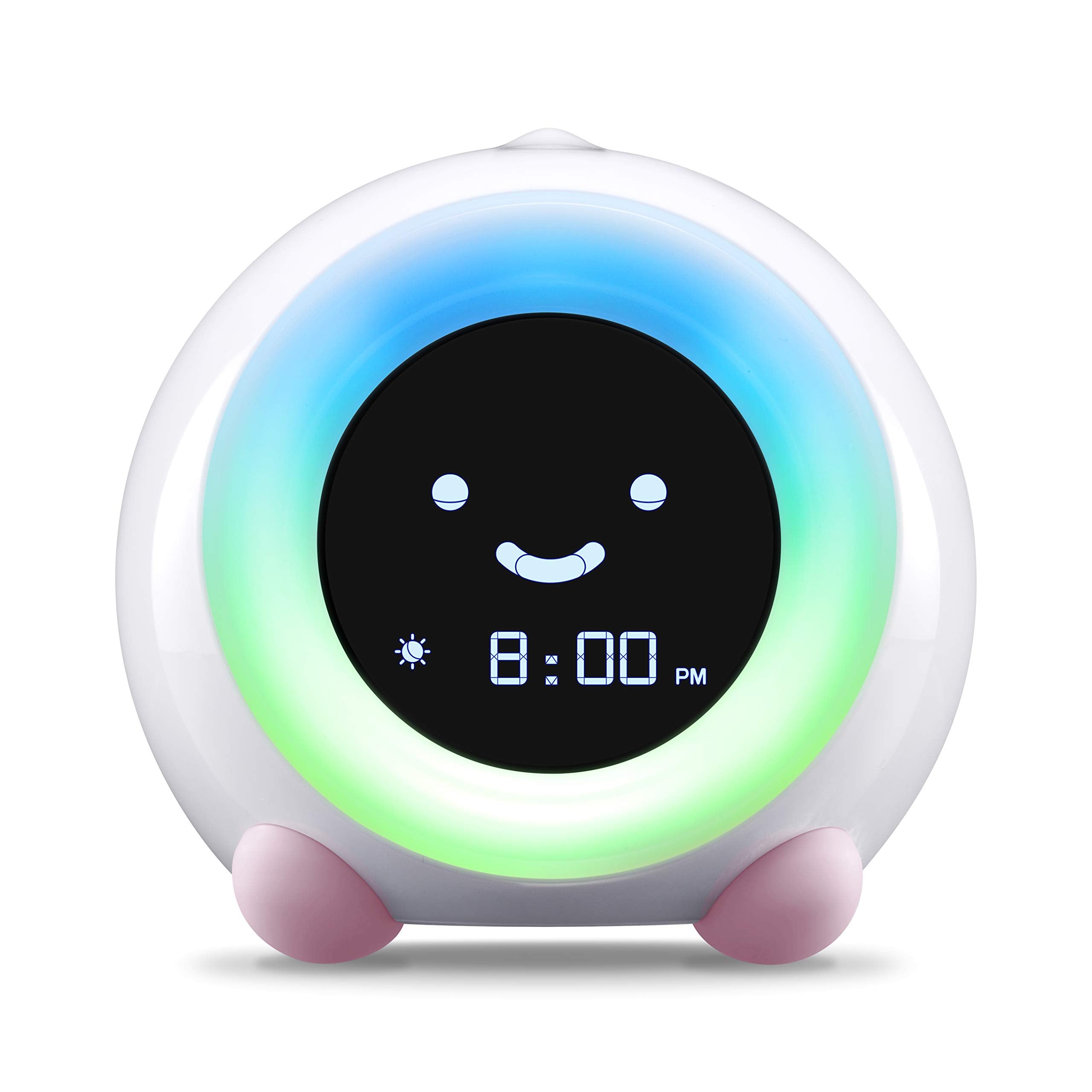 LittleHippo Mella: All-in-One Kids Trainer, Alarm Clock, Night Light & Sleep Sounds Machine. Encourage Sleep Training with Toddler Alarm Clock, Timer Night Light, Cute Kids Room Decor - Tropical Teal