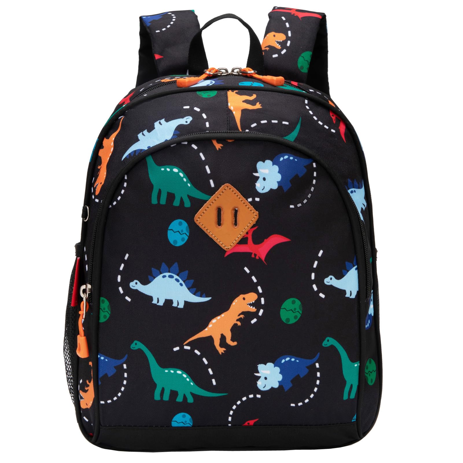 Toddler Backpack Boys, 15 Inch Kids Backpack for Preschool or Kindergarten, Dinosaur Green