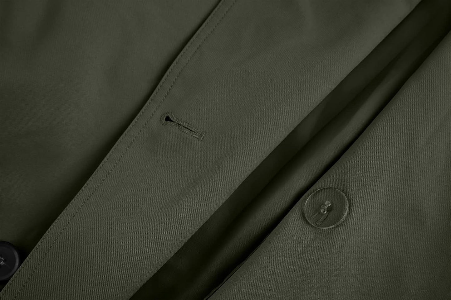 Gafeng Mens Double Breasted Trench Coat Notched Lapel Casual Slim Fit Long Windbreaker Overcoat
