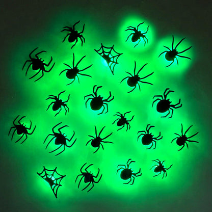 3D LED Halloween Wall Decor – Light-Up Bat & Spider Stickers for Haunted House, Home, Bar & Spooky Party Decorations (12 Bats + 9 Spiders)