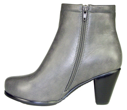 Llynda More Women's 'More Light' Faux Leather Comfortable Mid Heel Ankle Boot