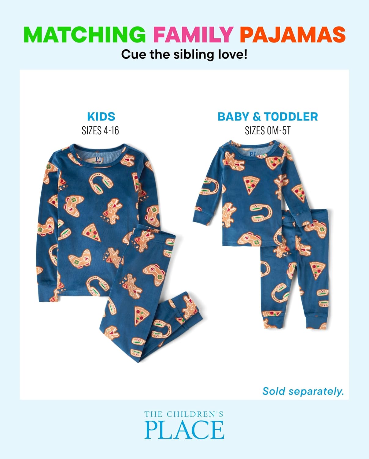 The Children's Place Baby Christmas and Holiday Kids 2 Piece Pajama Sets, Velour