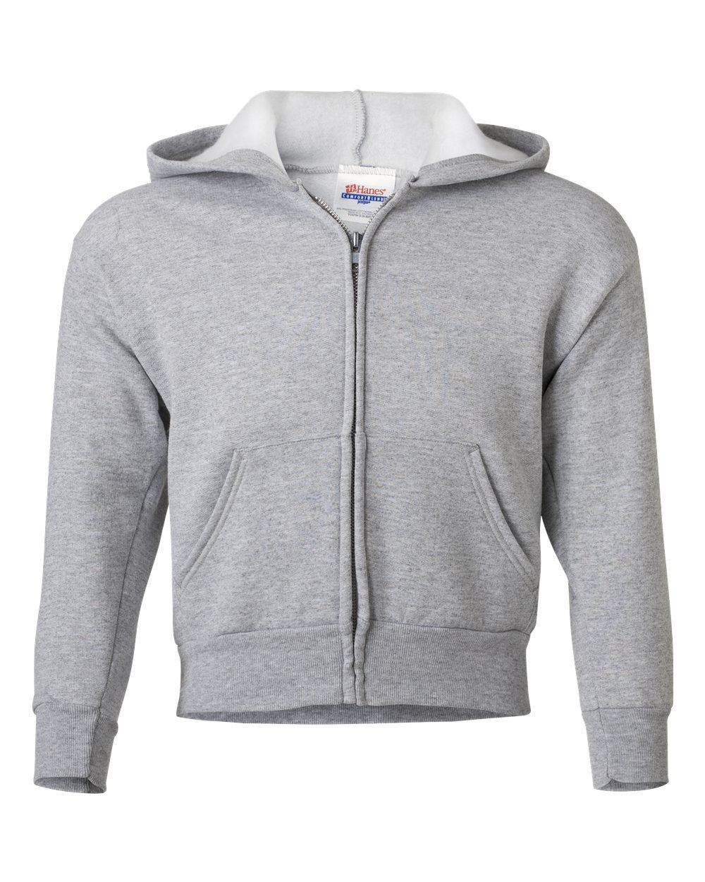 Hanes Boys' EcoSmart Full Zip Hooded Jacket, Navy, Large