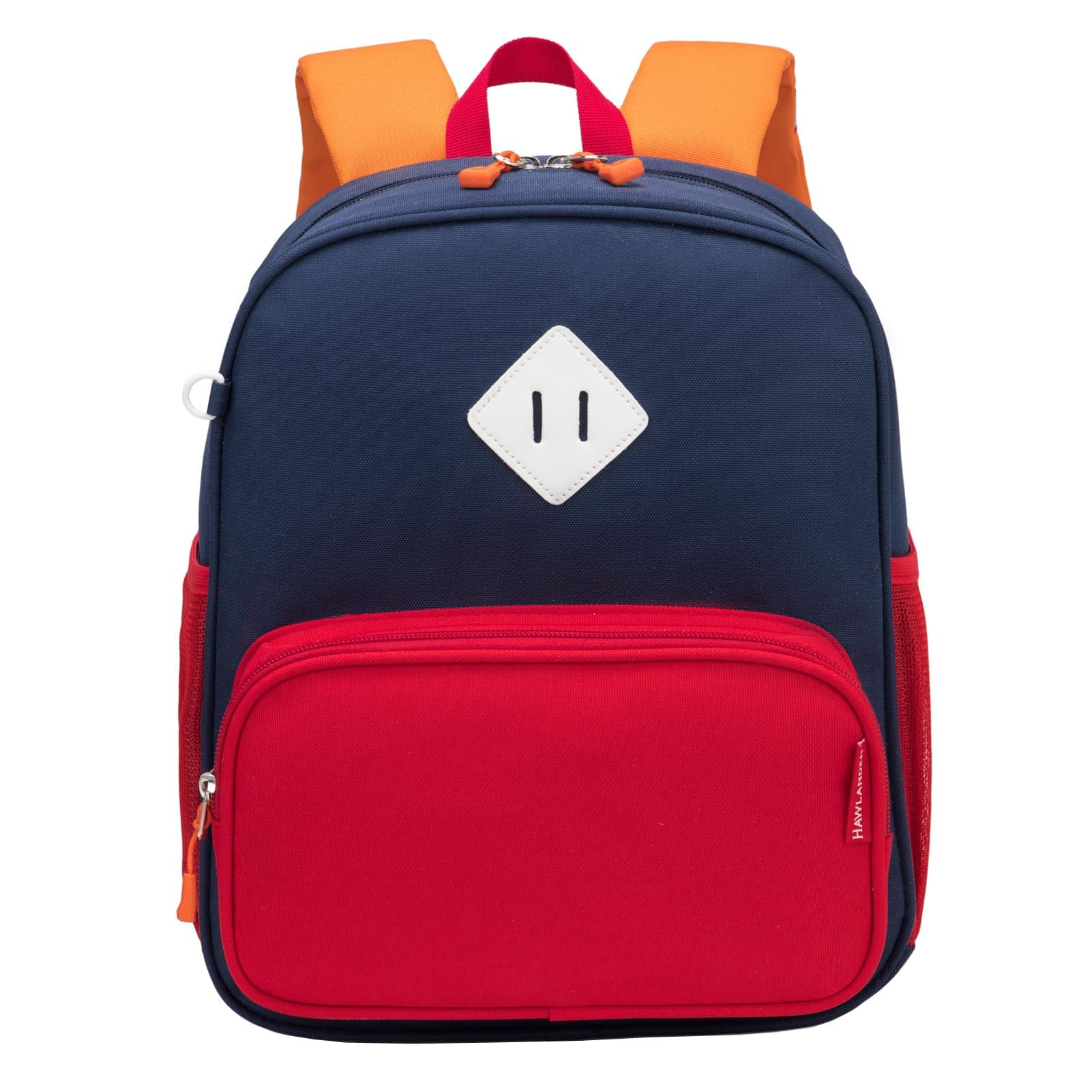 HawLander Preschool Kids Backpack, 12 inch Toddler Backpacks for Boys with Chest Strap
