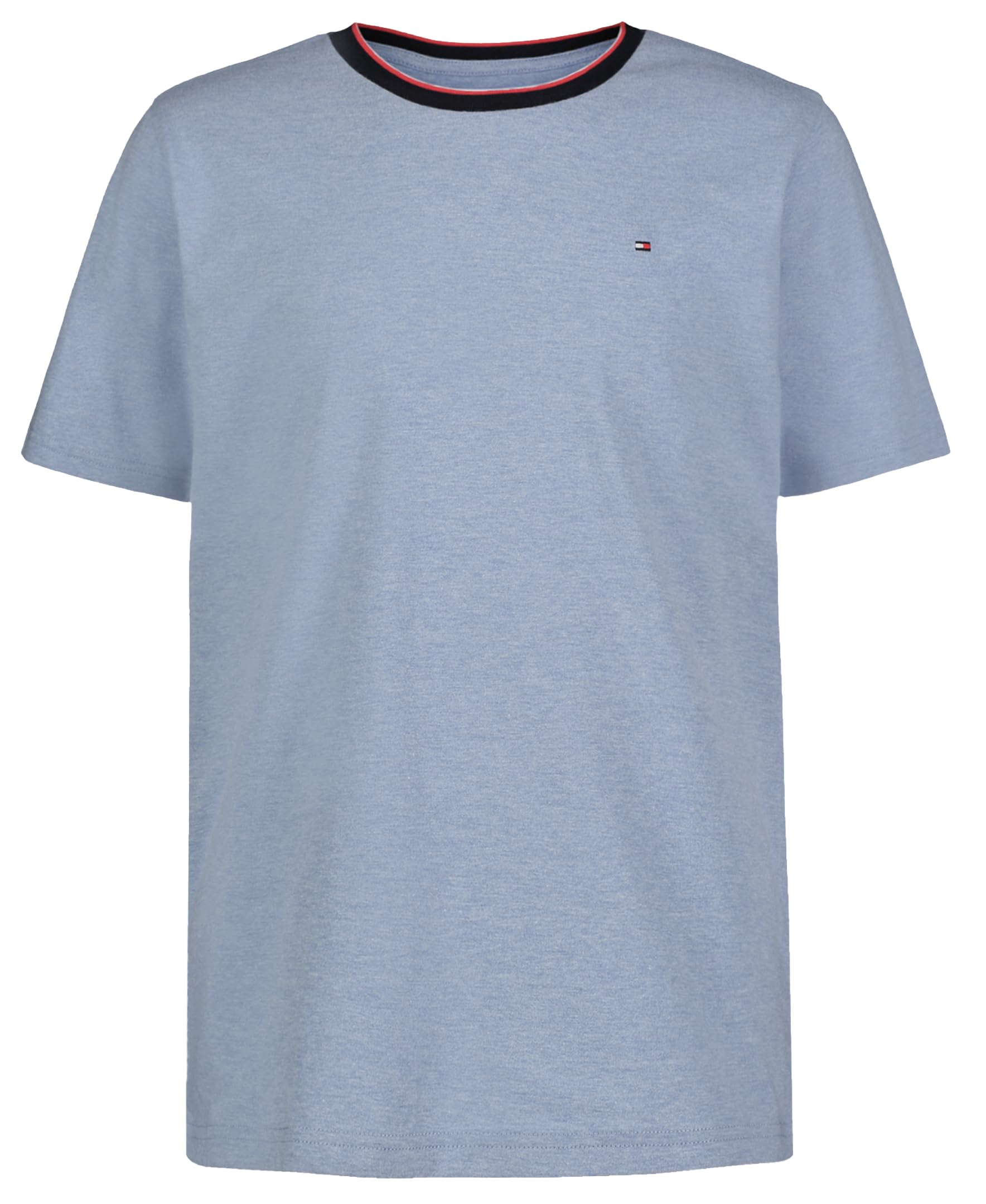Tommy Hilfiger Boys' Short Sleeve YD Ringer Crew Neck T-Shirt, Soft, Comfortable, Relaxed Fit