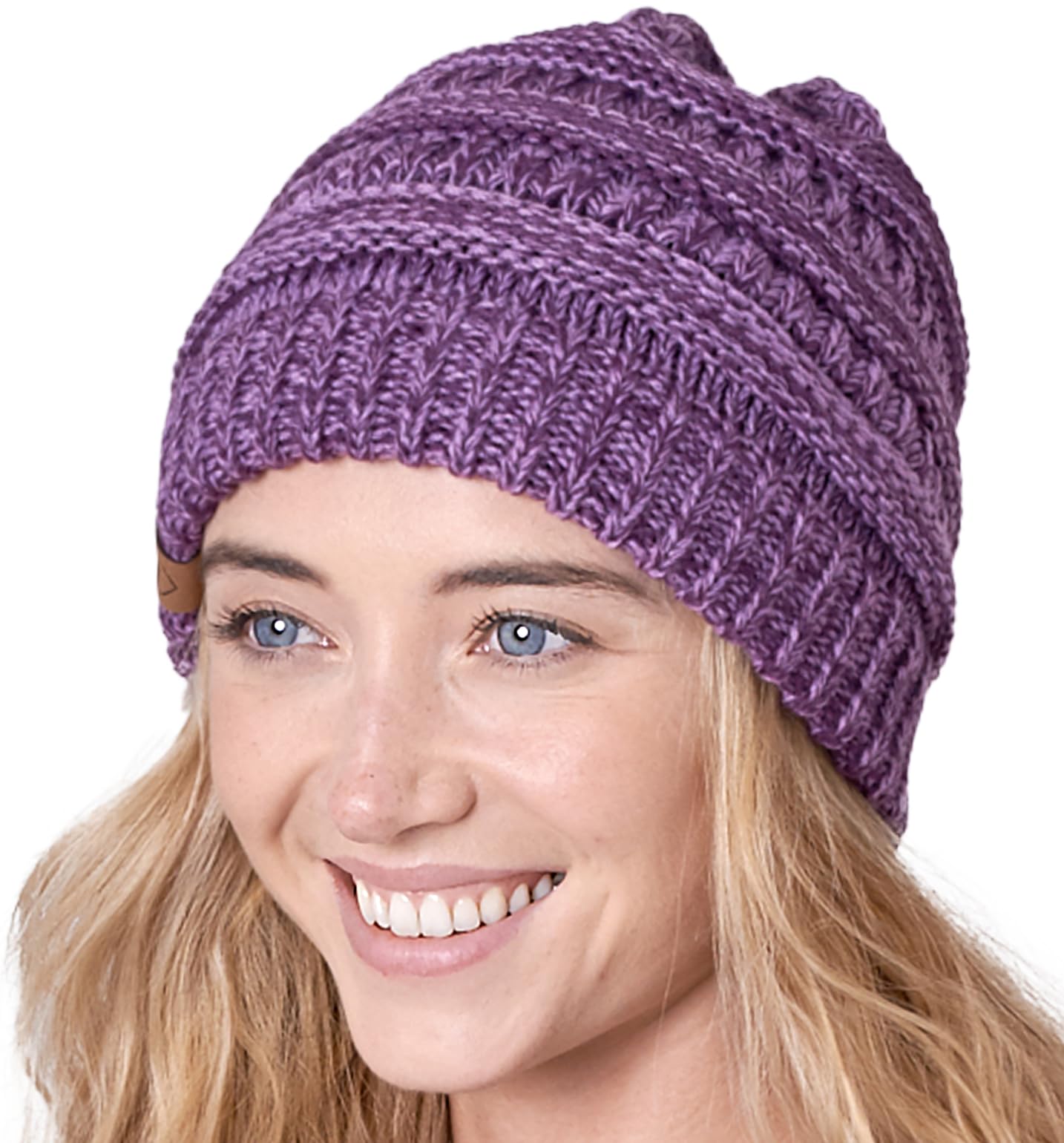 Tough Headwear Womens Winter Hat - Warm Chunky Cable Knit Beanies - Winter Beanie Hats for Women Cold Weather - Beanies Women