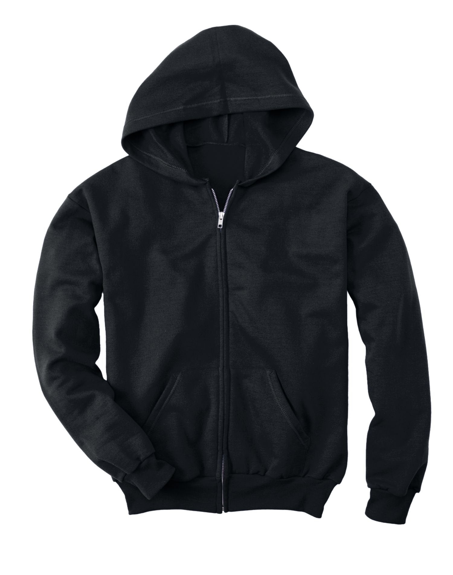 Hanes Boys' EcoSmart Full Zip Hooded Jacket, Navy, Large