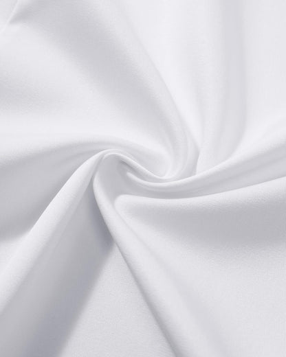 Men's Dress Shirts Long Sleeve Stretch Wrinkle Free Slim Fit Wedding Formal Button Down Shirt